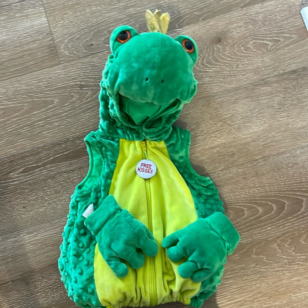Free kisses, kids frog costume